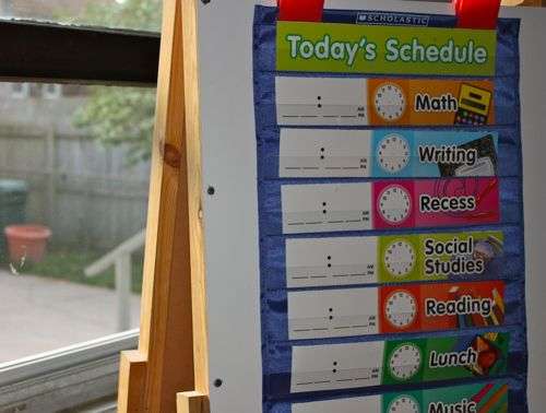 Creating a visual schedule for kids