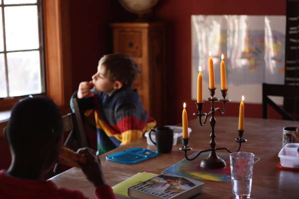 Candle making with kids